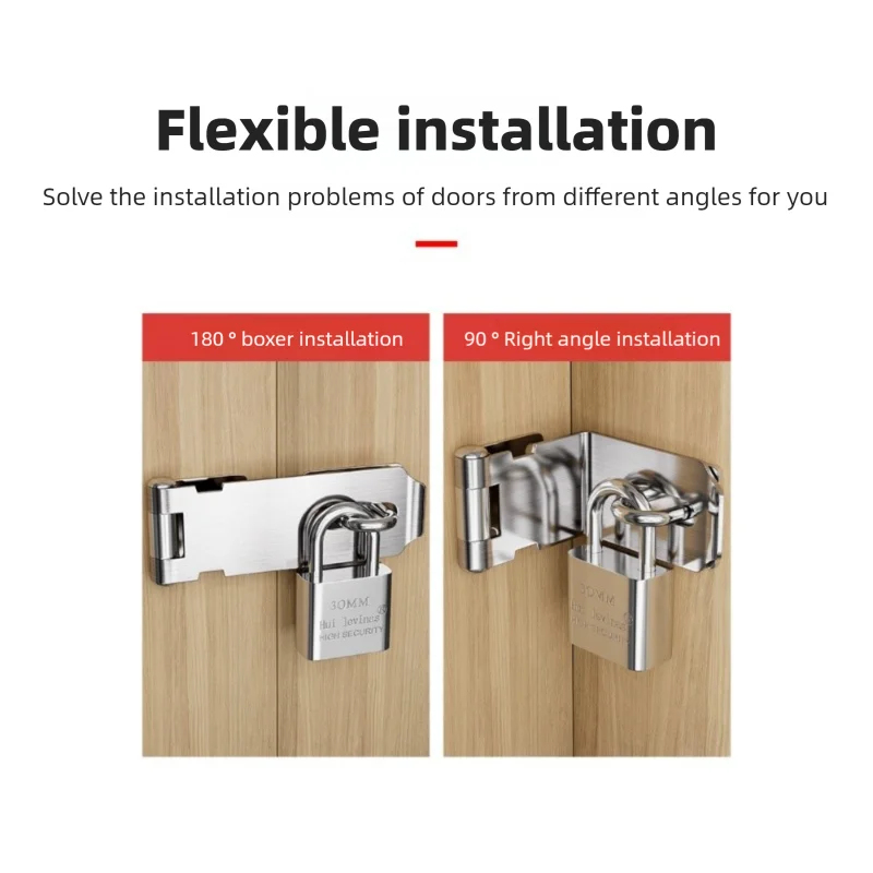 스테인리스 스틸 패드락 해스프 도어 클라스프 락 90도 - Home Security Tapo 리뷰 및 가격