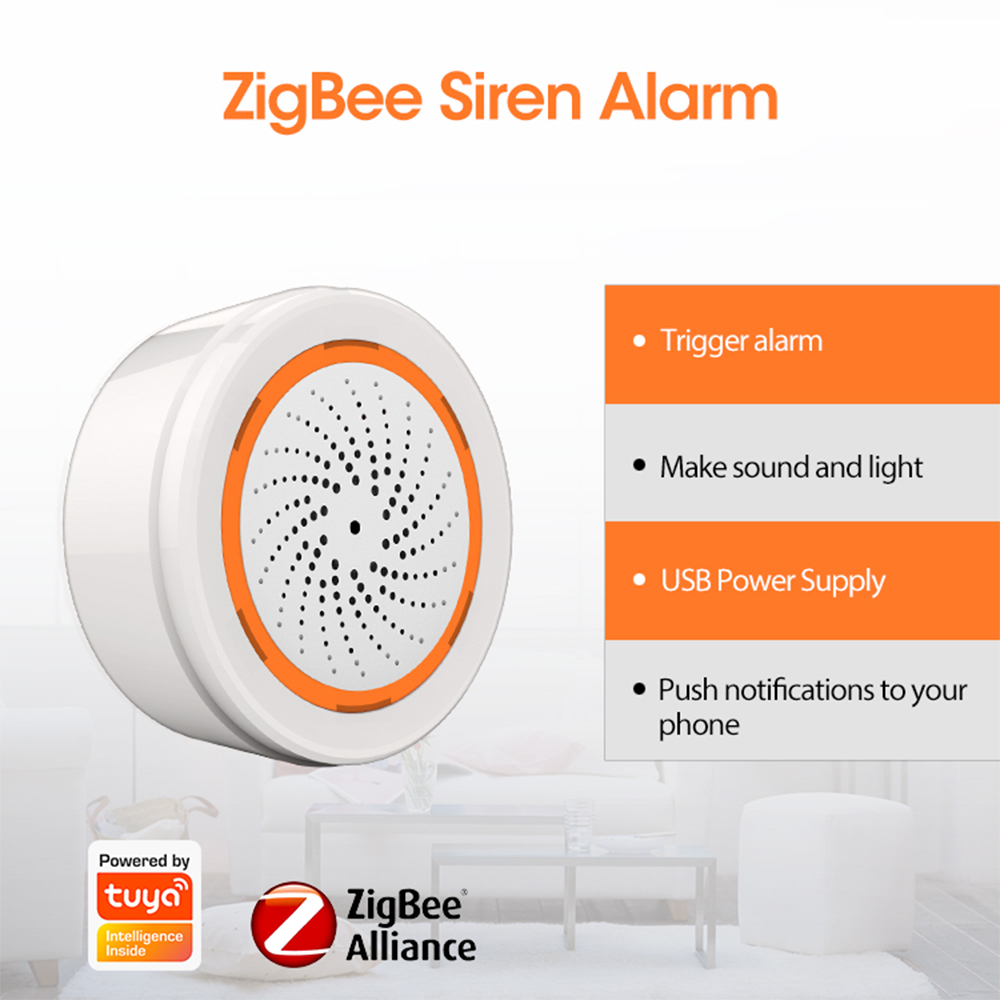 Coolcam Tuya Zigbee 스트로브 경고 기능 - Home Security Tips 리뷰 및 가격