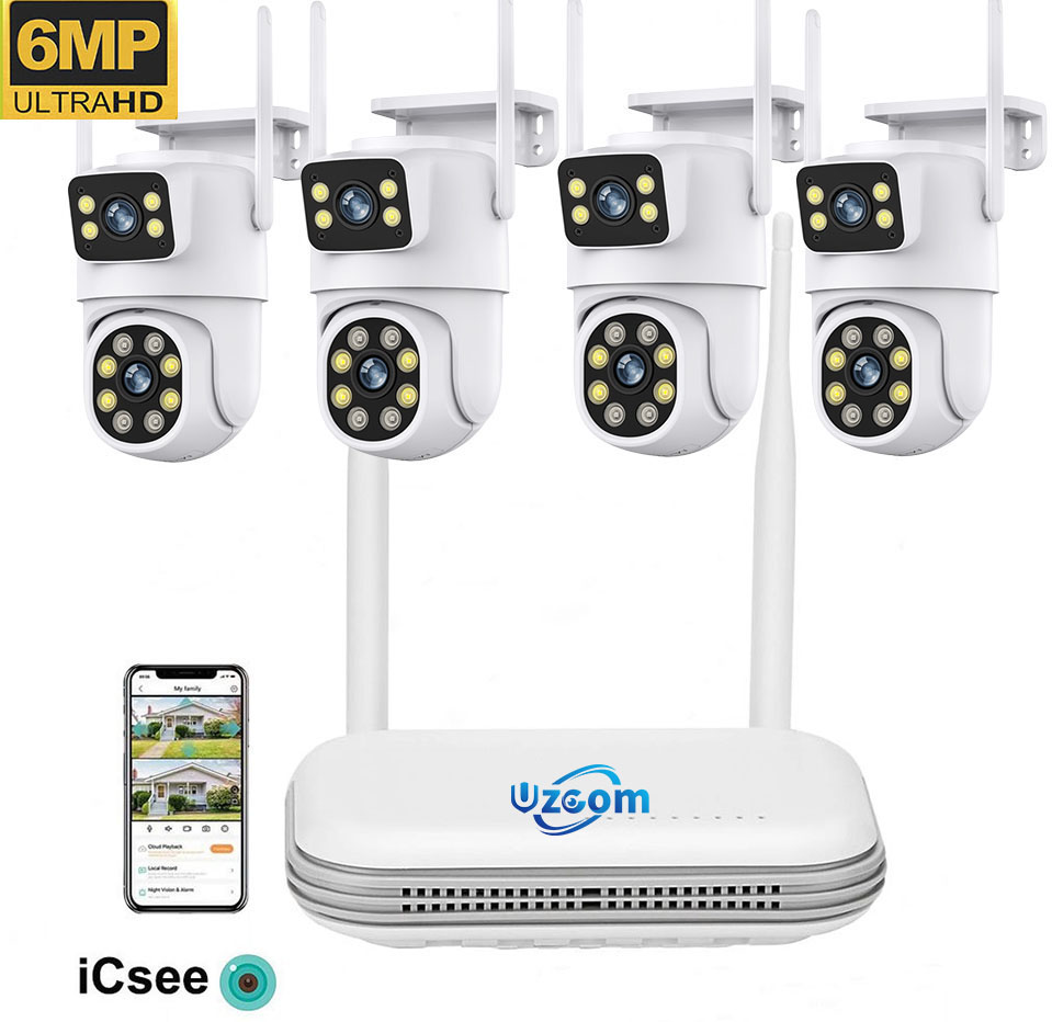 8CH 6MP 야외 IP 카메라 Wifi NVR 키트  - Home Security Kit With Camera 리뷰 및 가격