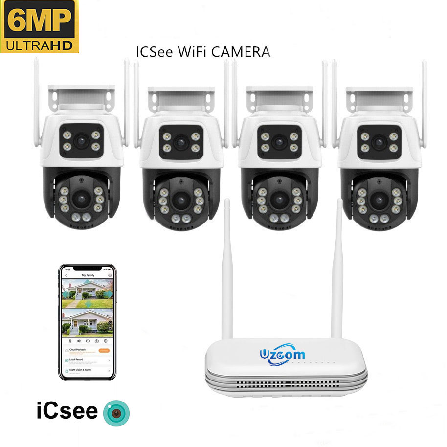 8CH 6MP 야외 IP 카메라 Wifi NVR 키트  - Home Security Kit With Camera 리뷰 및 가격