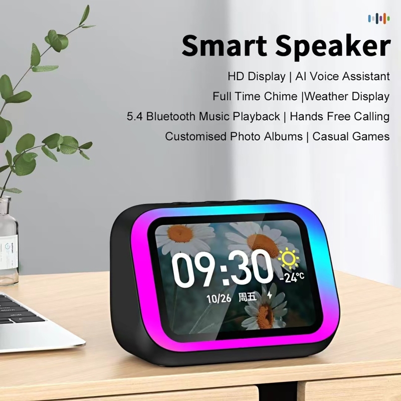 AI 음성 어시스턴트 블루투스 스피커 RGB 컬러 조명 - Home Security Electronics 리뷰 및 가격