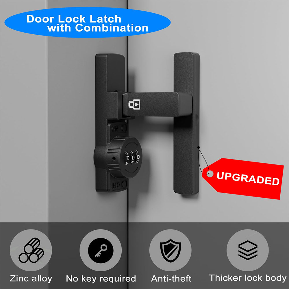 보안 헛간 문 잠금 장치 3자리 조합 잠금 장치 가정용 - Home Security Door 리뷰 및 가격