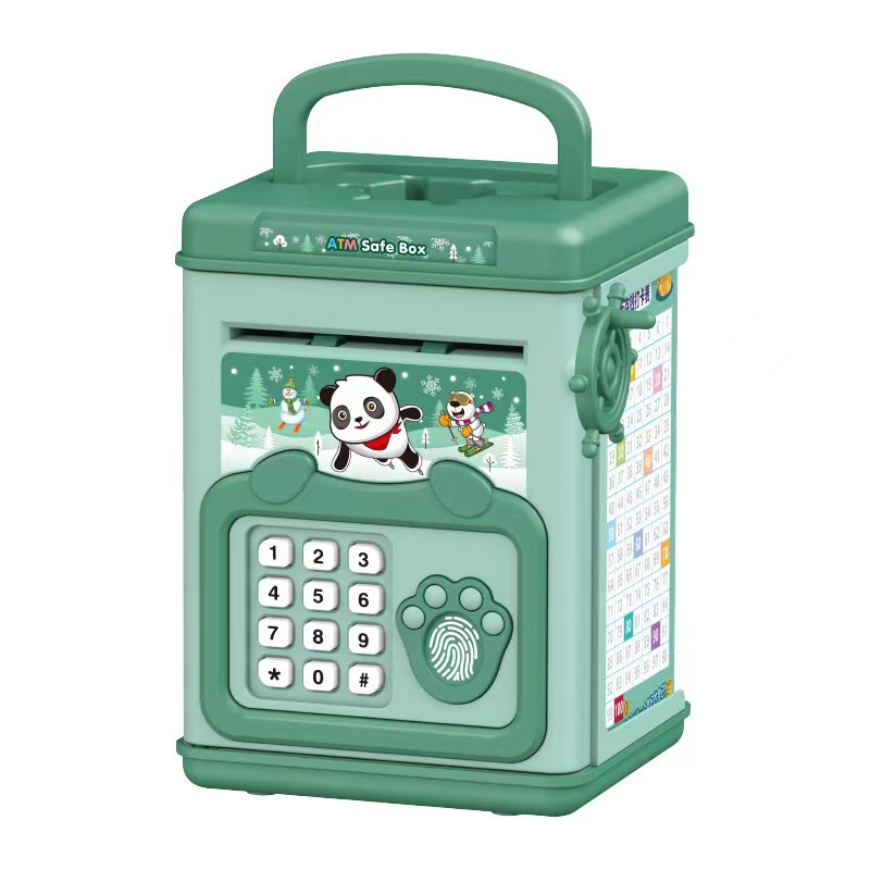 지문이있는 돈 상자 돼지 저금통 동전 용 전자 ATM  - Home Security Electronics 리뷰 및 가격