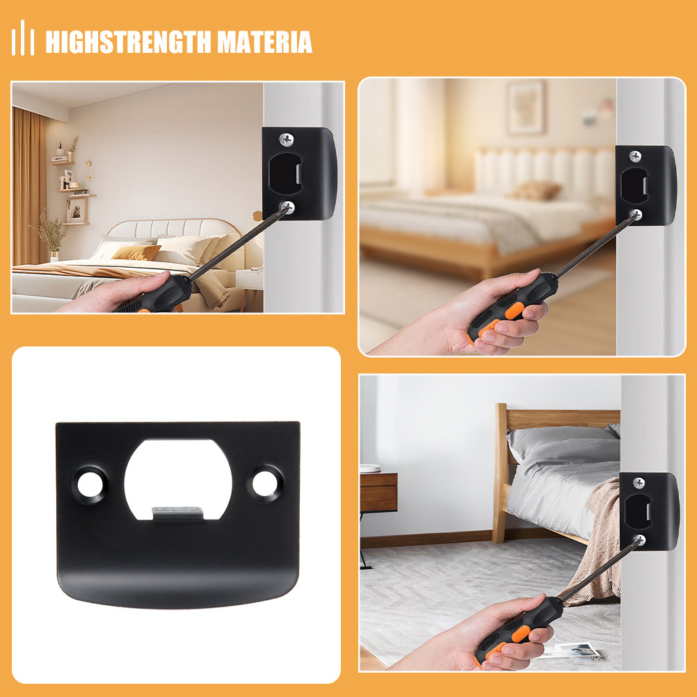 2Pcs 스테인레스 스틸 도어 스트라이크 플레이트 D  - Home Security Door 리뷰 및 가격