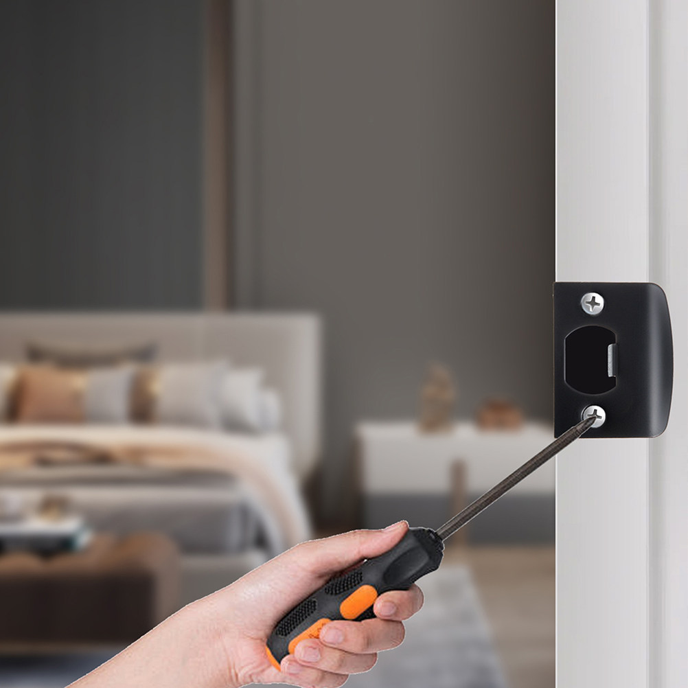 2Pcs 스테인레스 스틸 도어 스트라이크 플레이트 D  - Home Security Door 리뷰 및 가격