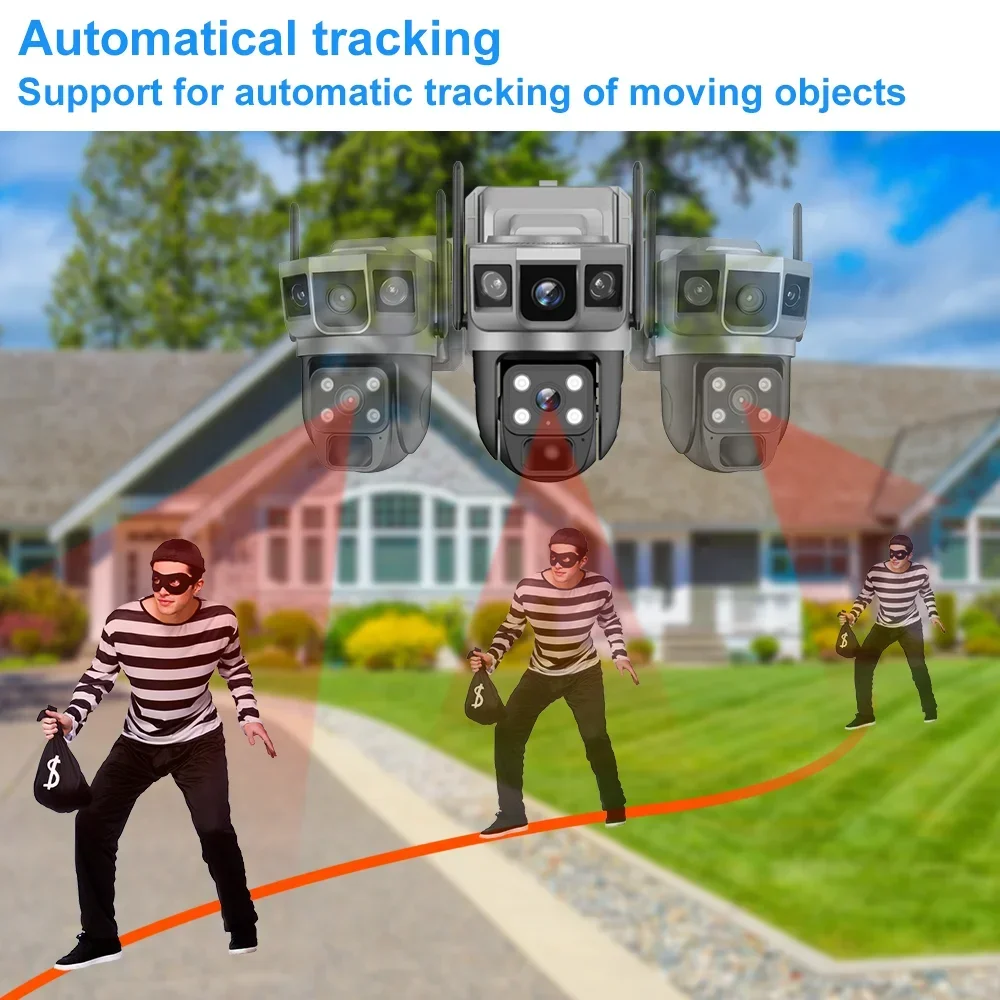 V380 4K 3화면 4G 카메라 태양광 배터리 PIR - Home Security Tips 리뷰 및 가격