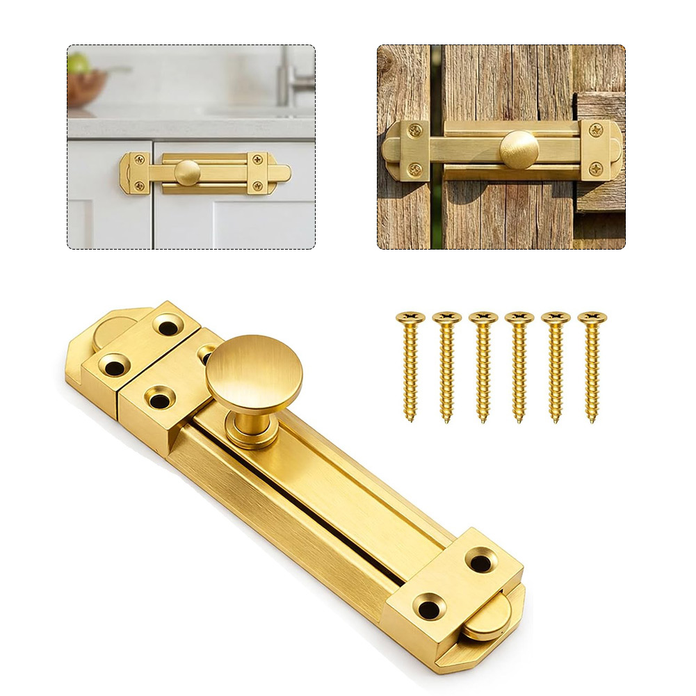 5인치 황동 슬라이딩 도어 잠금 장치, 가정용 욕실 캐 - Home Security Door 리뷰 및 가격