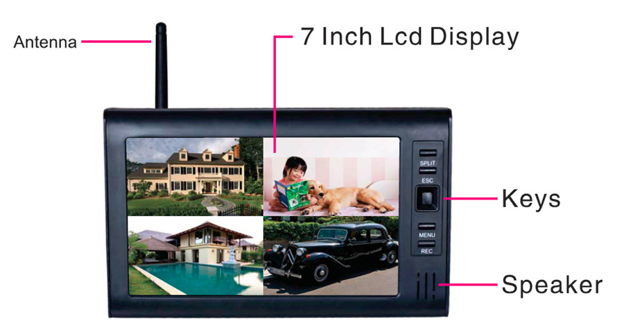 LCD CCTV 보안 시스템 와이파이 무선 카메라 비디 - Home Security Kit With Camera 리뷰 및 가격