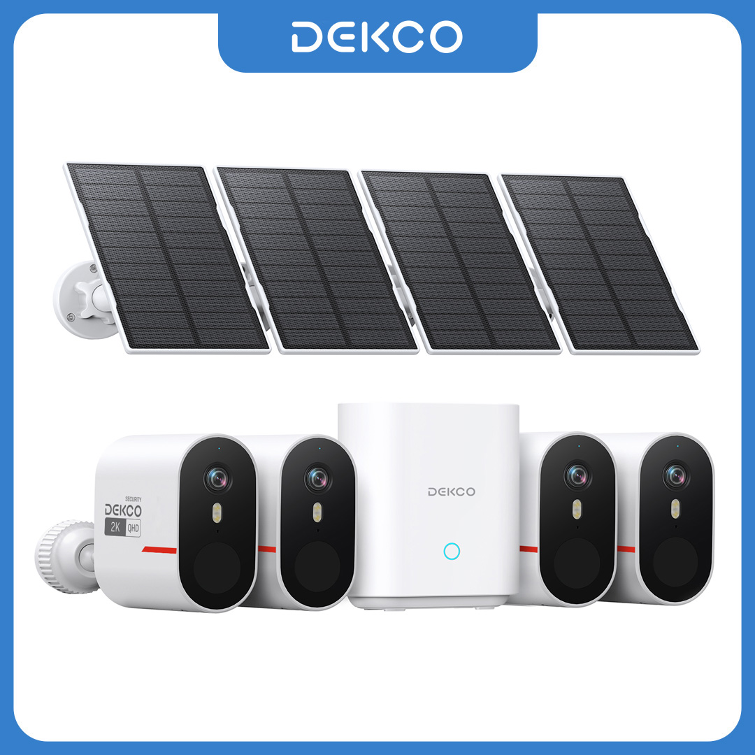 Dekco 3MP WiFi 태양광 카메라 시스템 4 캠 - Home Security Kit With Camera 리뷰 및 가격