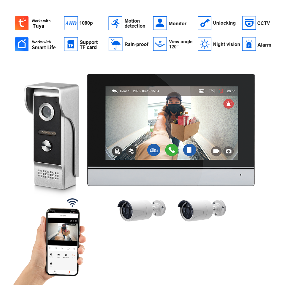 7인치 IPS 스크린 2MP 투야 원격 제어 WIFI  - Home Security Tips 리뷰 및 가격