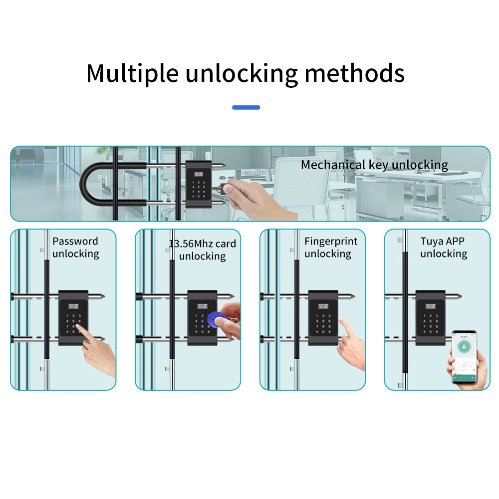 전자 생체 인식 지문 잠금 장치 지원 Tuya APP  - Home Security Electronics 리뷰 및 가격