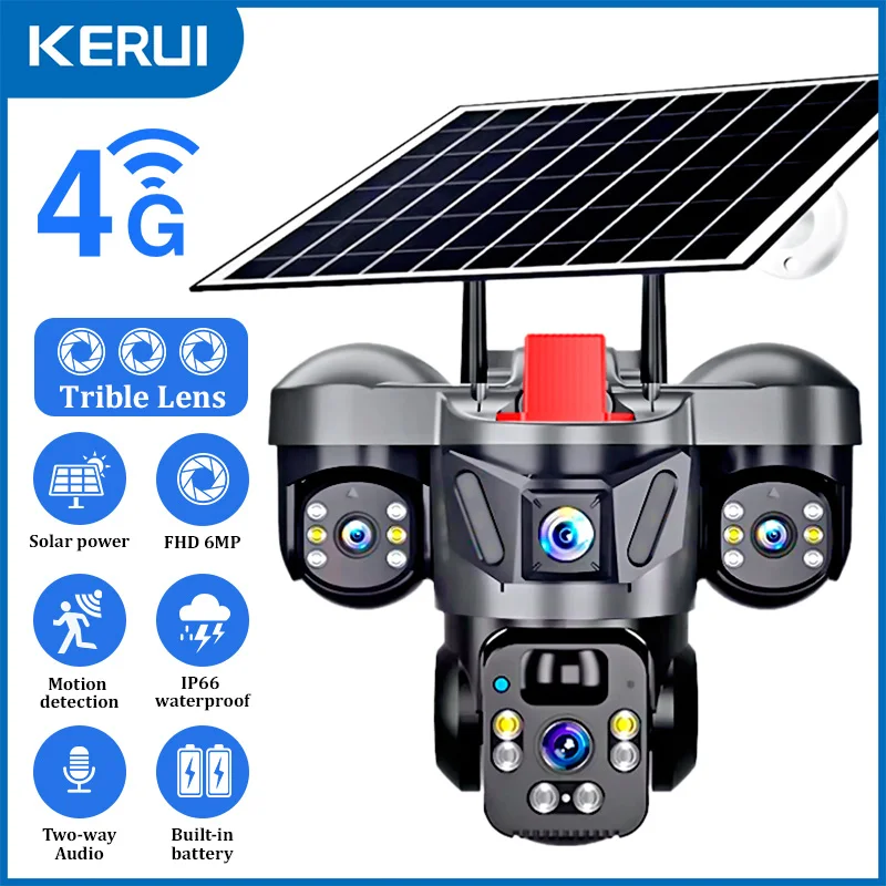 KERUI 야외 PTZ 6MP 4G SIM WIFI 태 - Home Security And Cctv 리뷰 및 가격